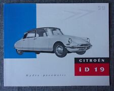 Citroen orig 1959 for sale  BENFLEET