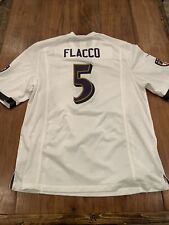 Camisa Baltimore Ravens Joe Flacco Nike NFL On Field nº 5 tamanho XL branca comprar usado  Enviando para Brazil