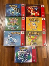 7 Pokémon rojo/azul/amarillo/verde/cristal/oro/plata versión en caja n64 juego segunda mano  Embacar hacia Mexico