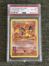 Used, 1999 Pokemon 1st Edition Shadowless Charizard Holo 4/102 PSA 6 for sale  Lorton