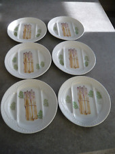 Assiettes asperges porcelaine d'occasion  Viry