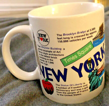 Vintage New York City Merchandise NYC Coffee Mug Statue of Liberty, Empire State for sale  Shipping to South Africa