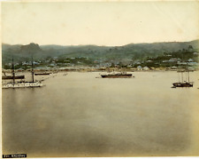 Japon, Nagazaki Vintage albumen print.  Tirage albuminé aquarellé  20x25  , usado comprar usado  Enviando para Brazil