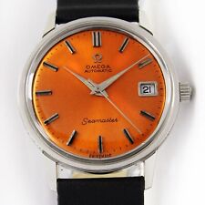 1966 Omega Seamaster relógio vintage automático laranja Sunburst 166003 comprar usado  Enviando para Brazil