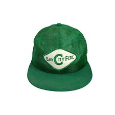 Usado, Sombrero de colección Bay City fertilizante camionero malla trasera ajustable gorra a presión - verde segunda mano  Embacar hacia Argentina