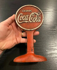 Parche de puerta Coca Cola hierro fundido 9+ pulgadas pátina Coca-Cola soda metal coleccionista tope de puerta segunda mano  Embacar hacia Argentina