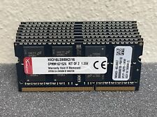 Used, *LOT OF 8* 8GB 2RX8 PC3L-12800S SODIMM MEMORY CL9 HYPERX HX316LS9IBK2/16 for sale  Shipping to South Africa
