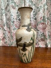 Usato, Vintage Hand Painted Enamelled Lathe Turned Brass Vase usato  Spedire a Italy