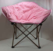 Usado, Cadeira Club Dobrável Veludo BLUSH Rosa com Pernas de Ouro Rosa 225 lb Capacidade comprar usado  Enviando para Brazil