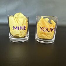 Crown Royal Yours & Mine Couples Shot Glasses Purple Nice!!!! Together Love ❤️ for sale  Shipping to South Africa