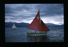 Clinker Built Sailing Dinghy Red Sails Vintage 1960's 35mm Slide SD5 for sale  Shipping to South Africa