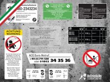 Kit adesivi warning usato  Costa Masnaga