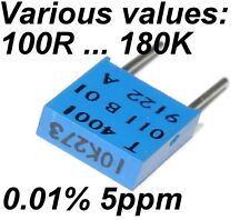 Resistor de folha Vishay SFERNICE 0,01% 5PPM 0,5W precisão muito alta VÁRIOS VALORES comprar usado  Enviando para Brazil