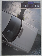 Folheto automático FIAT UNO SELECTA CVT 1987: 1116cc 5 portas. Especificações. 4pge comprar usado  Enviando para Brazil