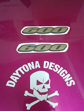 GSXR 600 GOLD & BLACK CUSTOM PAIR OF GRAPHICS DECALS STICKERS for sale  Shipping to South Africa