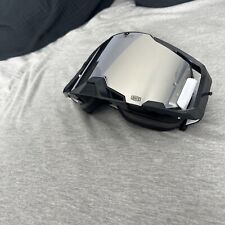 100% MX Motocross ARMEGA Goggles (Black w/Mirror Lens), used for sale  Shipping to South Africa