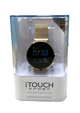  Smartwatch feminino iTouch rosa dourado malha aço inoxidável tela sensível ao toque  comprar usado  Enviando para Brazil
