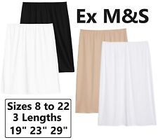 LADIES WAIST SLIPS EX M&S SIZES 8-22 LENGTHS 19" 23" 29" HALF SLIP REGULAR FIT for sale  Shipping to South Africa