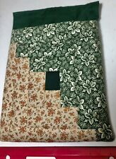 Usado, Bolsa de armazenamento colcha magnética verde bege floral 7” x 6” Amish feita à mão ponto comprar usado  Enviando para Brazil