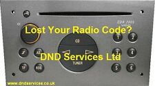 Vauxhall radio code for sale  PAIGNTON