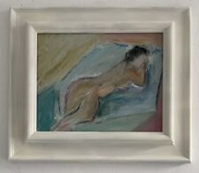 Original Modernist Abstract Figurative Style Oil On Board Painting for sale  Shipping to South Africa