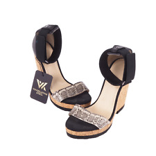 Sandálias de luxo Jimmy Choo Neston cunhas de cobra/cortiça tamanho 40 op, usado comprar usado  Enviando para Brazil