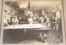 Mesas de billar Idaho sala de billar Brunswick antiguas de la década de 1910 foto enmarcada MWA IOF segunda mano  Embacar hacia Argentina