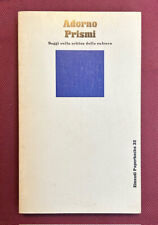 Adorno theodor prismi. usato  Torino