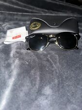 Óculos de sol RAY BAN preto e dourado 51 mm lente preta polarizado unissex, usado comprar usado  Enviando para Brazil