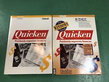 Intuit Quicken 1991 For Windows 3.5 Floppy Disks w/ Book Manual for sale  Shipping to South Africa