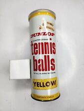 2 pelotas de tenis Dunlop Championship amarillas vintage en lata abierta con tapa de plástico segunda mano  Embacar hacia Argentina