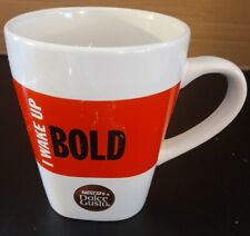 Nescafe Dolce Gusto Red Mug Coffee Cup Wake Up Bold Square Base Design Logo for sale  Shipping to South Africa