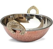 Traditional Indian Copper Kadai Festive Curry Balti Serving Dish, Food Serving for sale  Shipping to South Africa