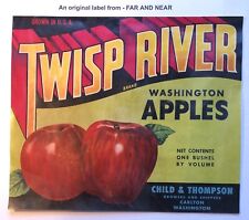 Twisp River Brand Rare Apple Crate Label for sale  Shipping to South Africa