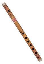 Flauta de bambú natural hecha a mano viento de madera música Bansuri escala 2B 14 pulgadas B701 segunda mano  Embacar hacia Argentina