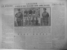 1918  SPORT DIVERS RUGBY NEO ZELANDE ARMEE AMERICAINE segunda mano  Embacar hacia Argentina