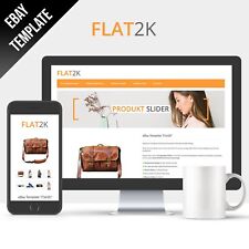 EBAYVORLAGE FLAT2K Template 2024 RESPONSIVE Auktionsvorlage Vorlage HTML Editor comprar usado  Enviando para Brazil