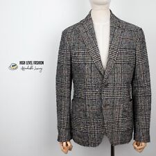 Blazer RODA masculino lã tweed cinza dois botões xadrez casaco esportivo tamanho 52 / G  comprar usado  Enviando para Brazil