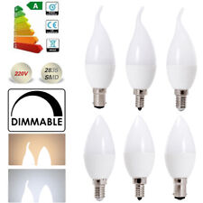 Candelabro LED regulável E14 E12 B15 5W luz de vela 220V 240V lâmpada branca BC comprar usado  Enviando para Brazil