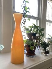 Large Orange Art Glass Vase, used for sale  Shipping to South Africa