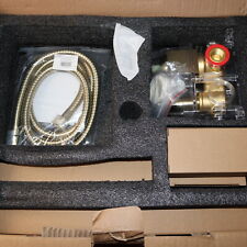 Grifo de ducha cuadrado válvula de oro cepillado kit incluido 1008552510 , usado segunda mano  Embacar hacia Argentina