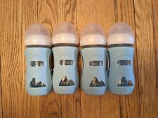Used, 4 Philips Avent Glass Natural Baby Bottle with Silicone Sleeves Covers Clear 8oz for sale  Shipping to South Africa