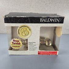 Vintage Baldwin Keyed Entry Lockset Egg Shape Knob 95225-003 Solid Forged Brass, used for sale  Shipping to South Africa