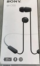 Auriculares intraurales inalámbricos Sony WI-C100 Bluetooth - negros - WI-C100/bz, usado segunda mano  Embacar hacia Argentina