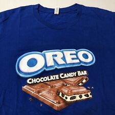 Camiseta OREO CHOCOLATE CANDY BAR Azul Tamanho GG Lanche comprar usado  Enviando para Brazil