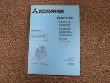 Manual de catálogo de peças triplex empilhadeira Mitsubishi FGC15 FGC18 FGC20 FGC25 FGC30 comprar usado  Enviando para Brazil