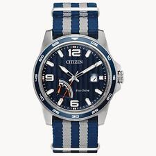 Used, Citizen Men’s PRT Eco-Drive Dark Blue Dial Stainless Steel Watch AW7038-04L for sale  Shipping to South Africa