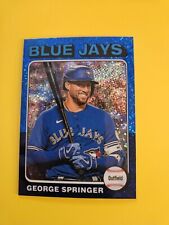 2024 Topps Heritage #358 George Springer Blue Sparkle Chrome SP Blue Jays comprar usado  Enviando para Brazil