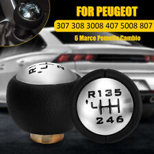 Per Peugeot 307 308 3008 407 5008 807 Pomello Leva Del Cambio 6 Marce Nero comprar usado  Enviando para Brazil