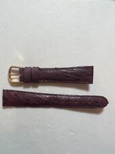 18mm deBeer Burgundy Genuine Ostrich Soft Handmade Watch Band for sale  Shipping to South Africa